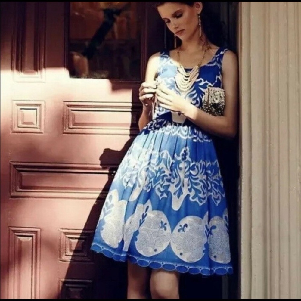 Blue & white lace dress (Plenty by Tracy Reese)